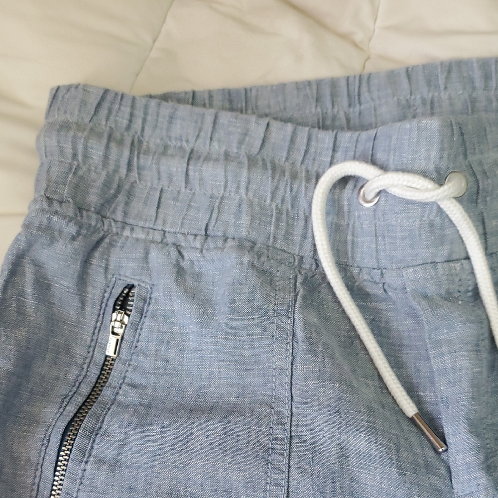 Athleta Light Blue Jean Type Pants with Drawstring - Picture 6 of 6